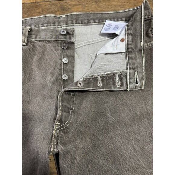 Levi’s 501XX Jeans Mens 38x32 Faded Brown Button-Fly EUC Western Classic - Picture 4 of 5